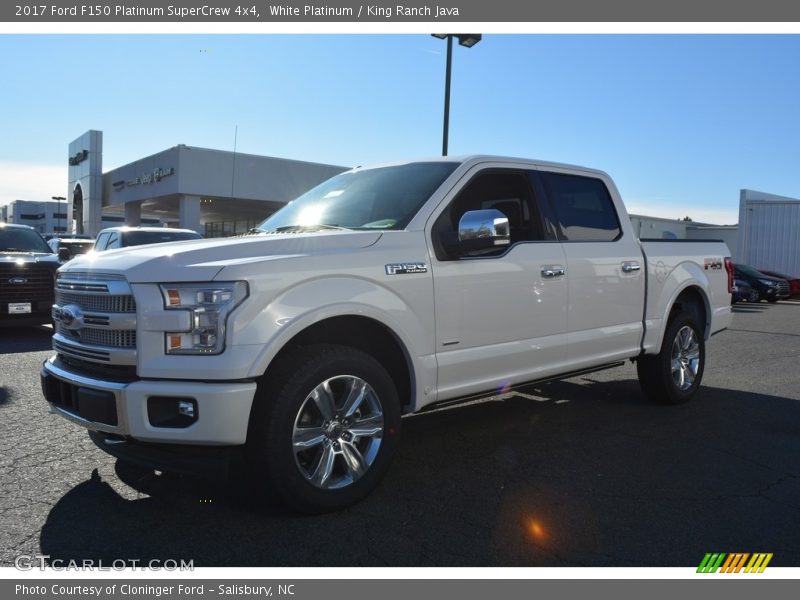 White Platinum / King Ranch Java 2017 Ford F150 Platinum SuperCrew 4x4