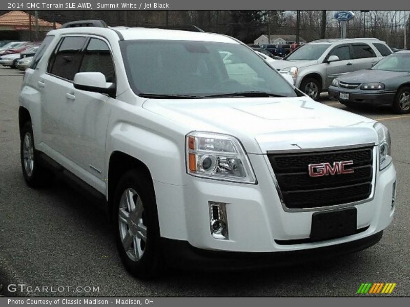 Summit White / Jet Black 2014 GMC Terrain SLE AWD