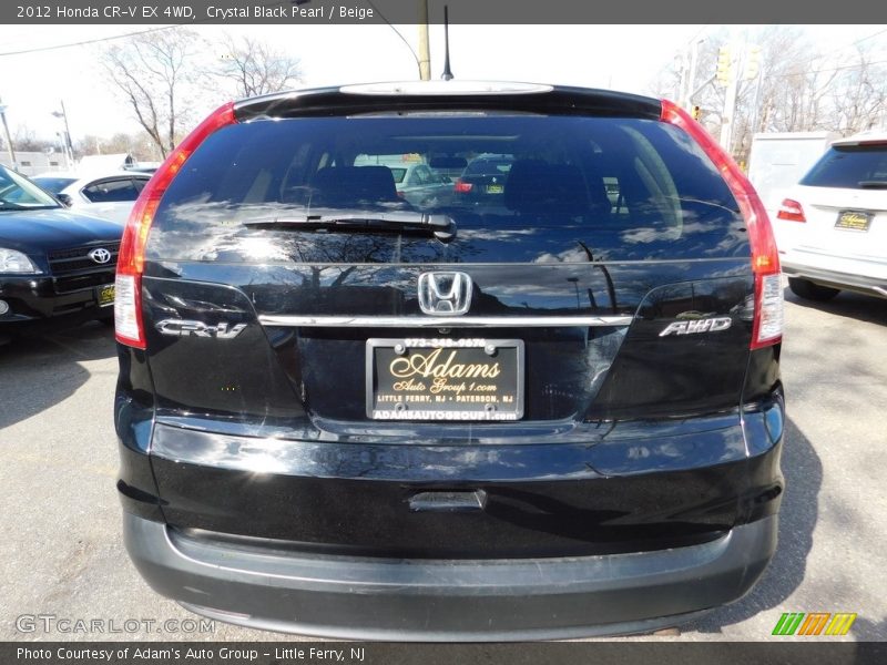 Crystal Black Pearl / Beige 2012 Honda CR-V EX 4WD