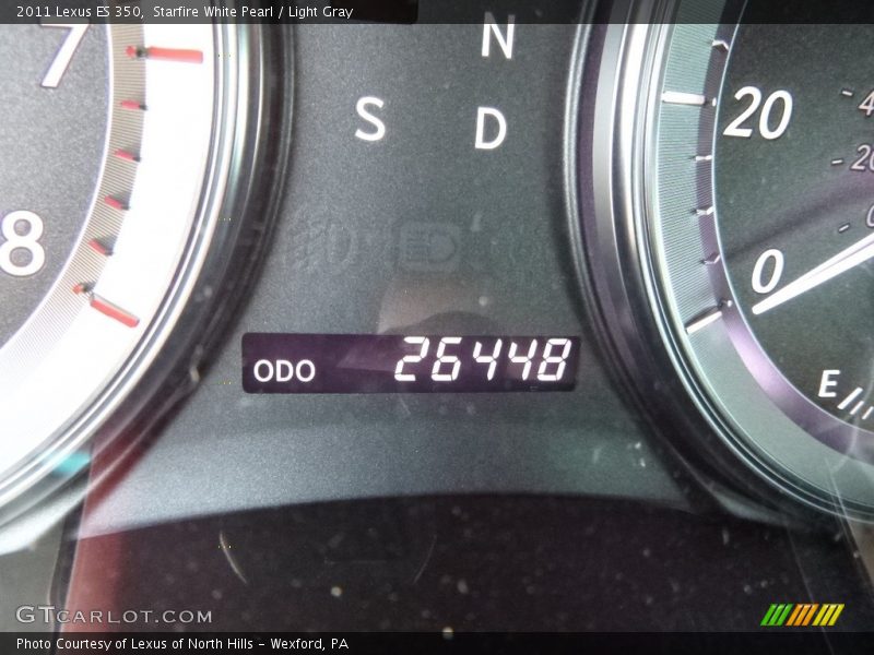 Starfire White Pearl / Light Gray 2011 Lexus ES 350