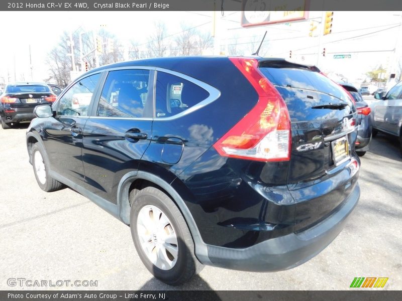 Crystal Black Pearl / Beige 2012 Honda CR-V EX 4WD