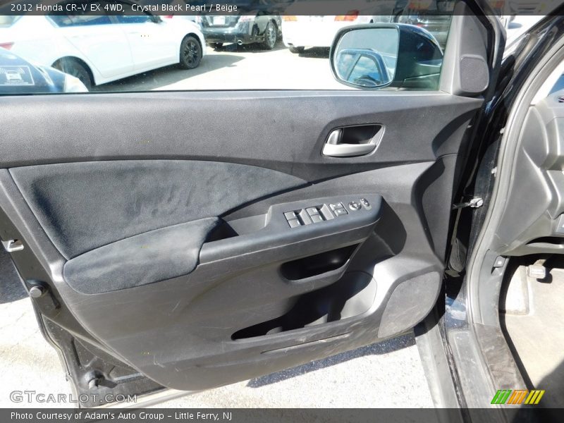 Crystal Black Pearl / Beige 2012 Honda CR-V EX 4WD