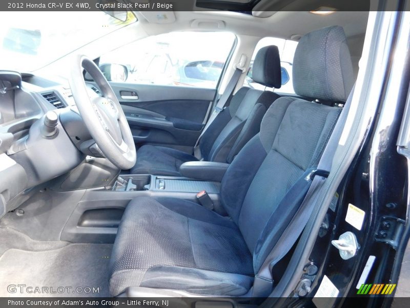 Crystal Black Pearl / Beige 2012 Honda CR-V EX 4WD