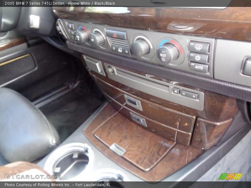 Alpine White / Black/Black 2005 BMW 7 Series 745Li Sedan