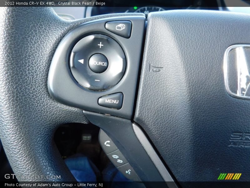 Crystal Black Pearl / Beige 2012 Honda CR-V EX 4WD