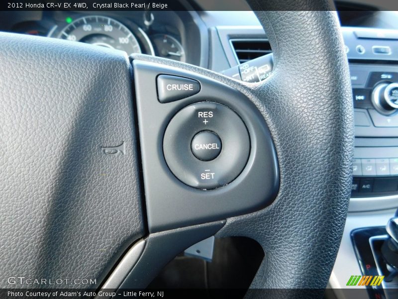 Crystal Black Pearl / Beige 2012 Honda CR-V EX 4WD