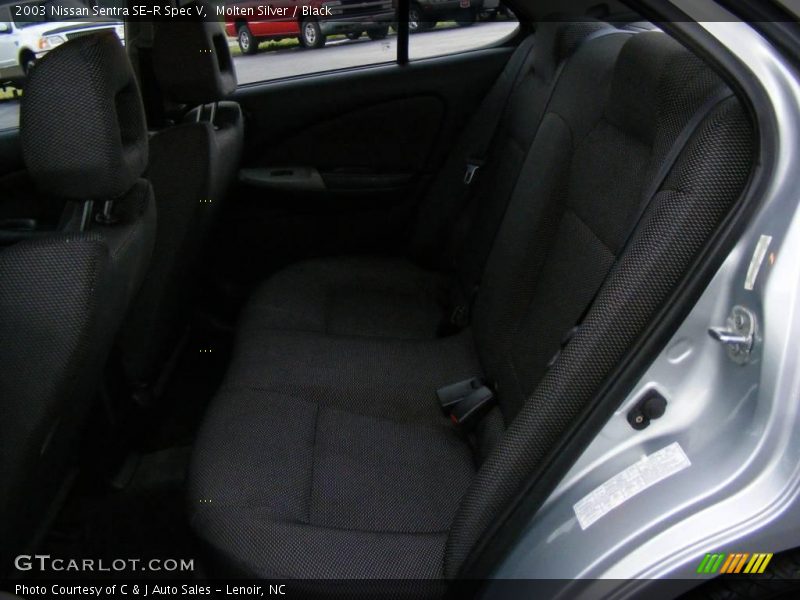 Molten Silver / Black 2003 Nissan Sentra SE-R Spec V