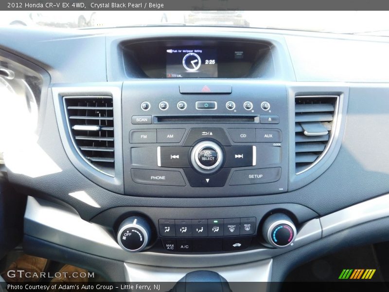 Crystal Black Pearl / Beige 2012 Honda CR-V EX 4WD