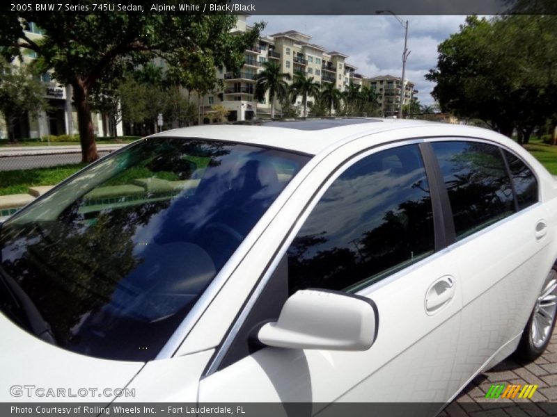 Alpine White / Black/Black 2005 BMW 7 Series 745Li Sedan