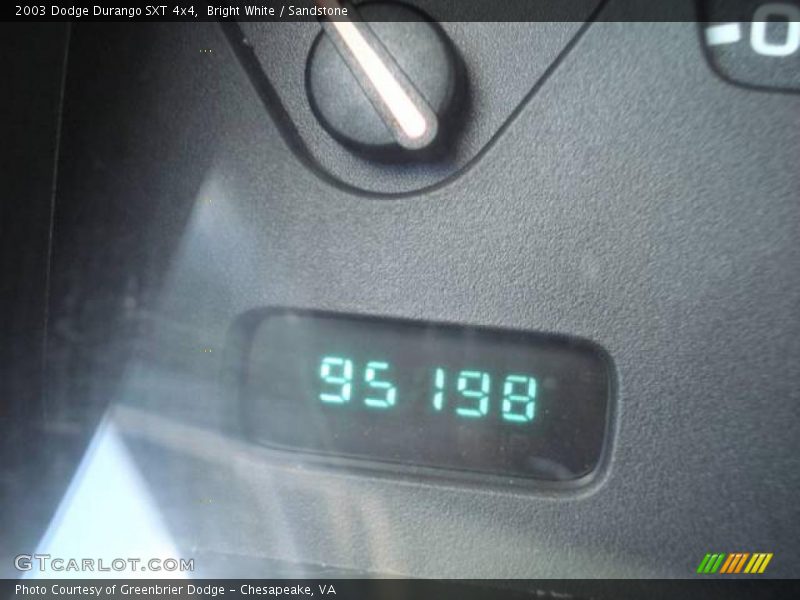 Bright White / Sandstone 2003 Dodge Durango SXT 4x4