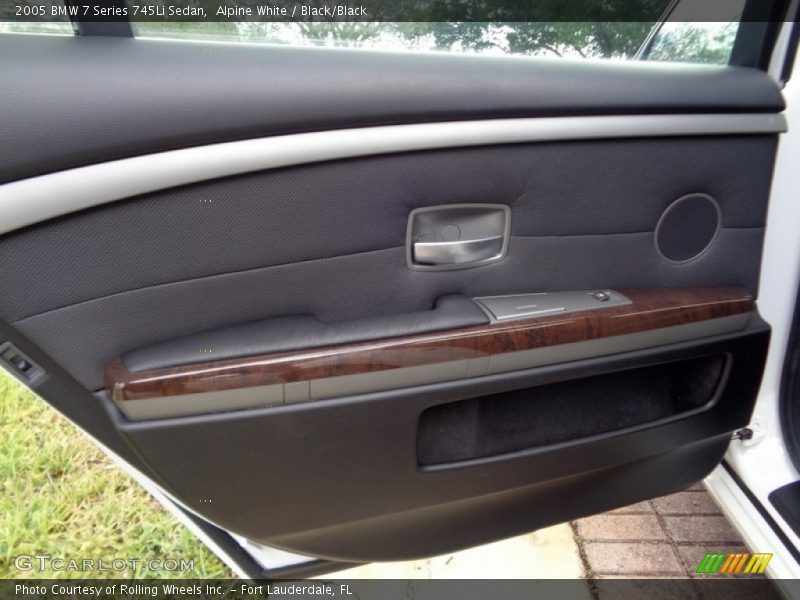 Alpine White / Black/Black 2005 BMW 7 Series 745Li Sedan