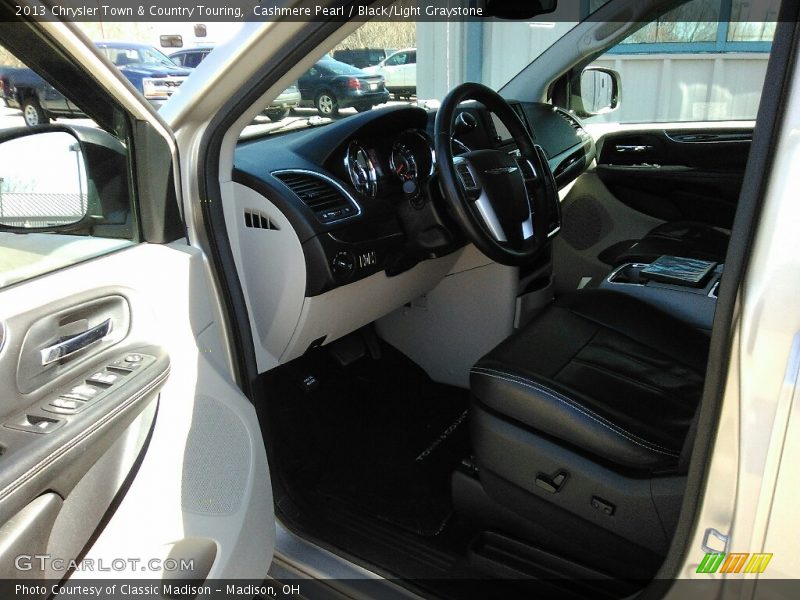 Cashmere Pearl / Black/Light Graystone 2013 Chrysler Town & Country Touring