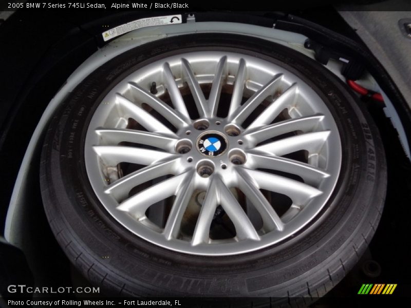 Alpine White / Black/Black 2005 BMW 7 Series 745Li Sedan