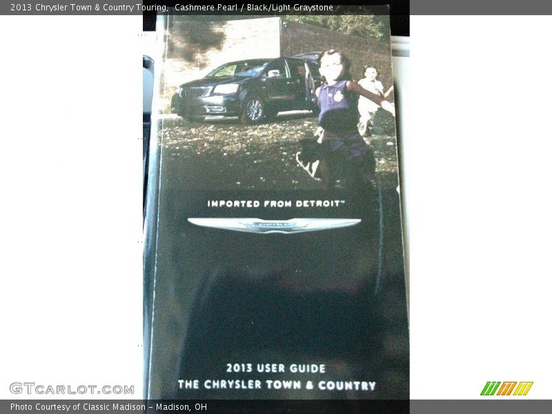 Cashmere Pearl / Black/Light Graystone 2013 Chrysler Town & Country Touring