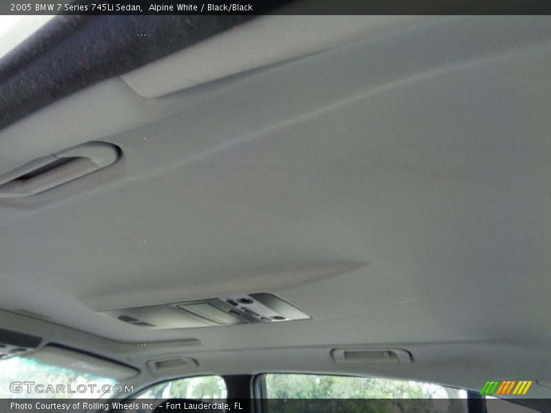 Alpine White / Black/Black 2005 BMW 7 Series 745Li Sedan