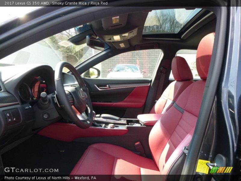 Smoky Granite Mica / Rioja Red 2017 Lexus GS 350 AWD