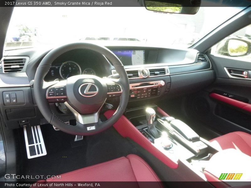 Smoky Granite Mica / Rioja Red 2017 Lexus GS 350 AWD