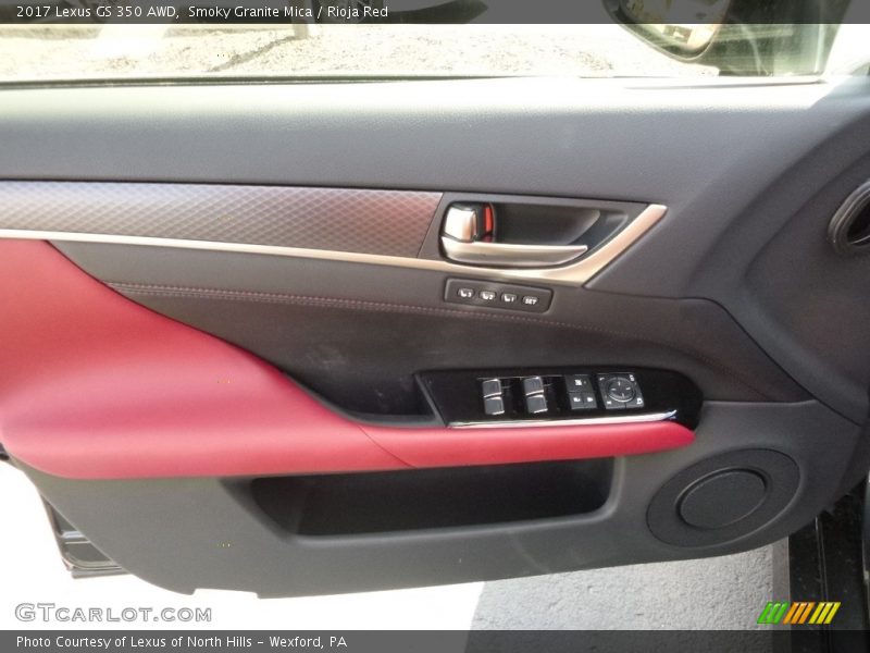 Smoky Granite Mica / Rioja Red 2017 Lexus GS 350 AWD
