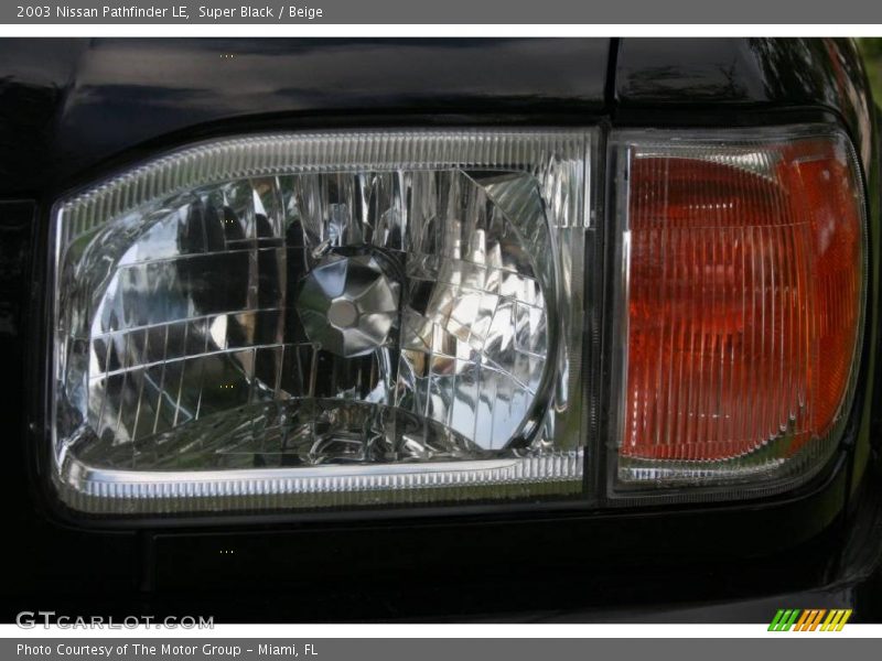 Super Black / Beige 2003 Nissan Pathfinder LE
