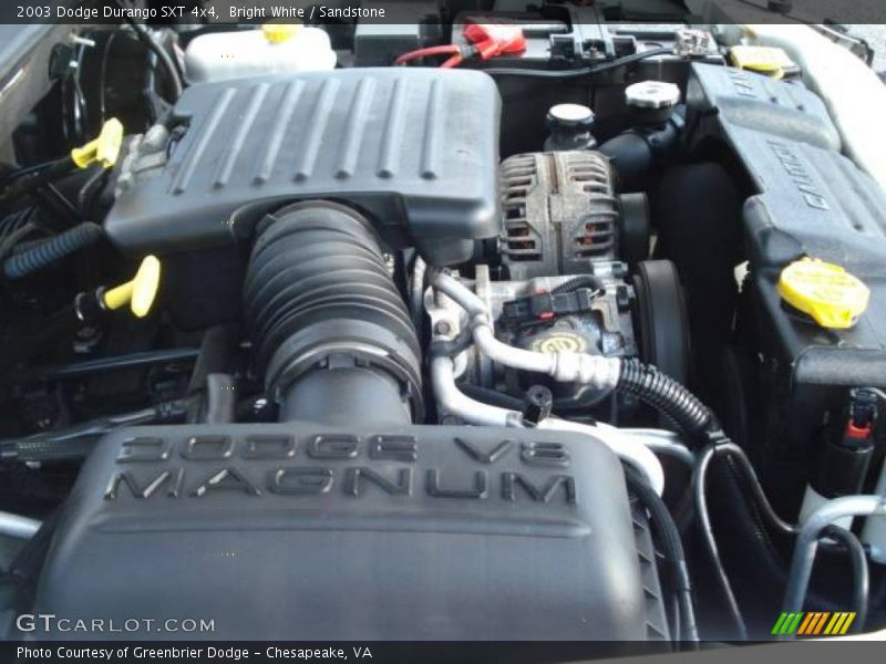 Bright White / Sandstone 2003 Dodge Durango SXT 4x4