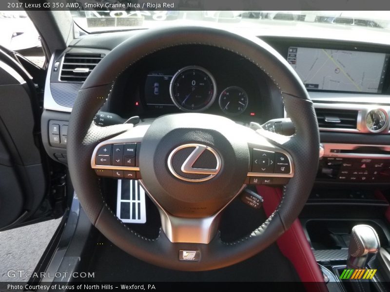 Smoky Granite Mica / Rioja Red 2017 Lexus GS 350 AWD