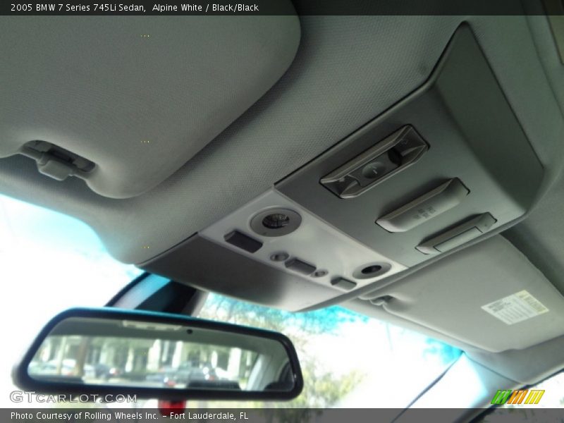 Alpine White / Black/Black 2005 BMW 7 Series 745Li Sedan
