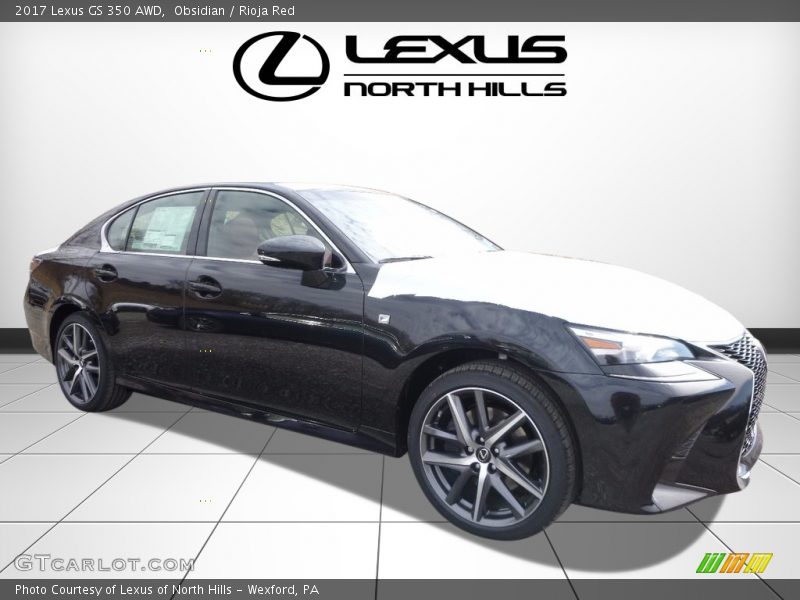 Obsidian / Rioja Red 2017 Lexus GS 350 AWD