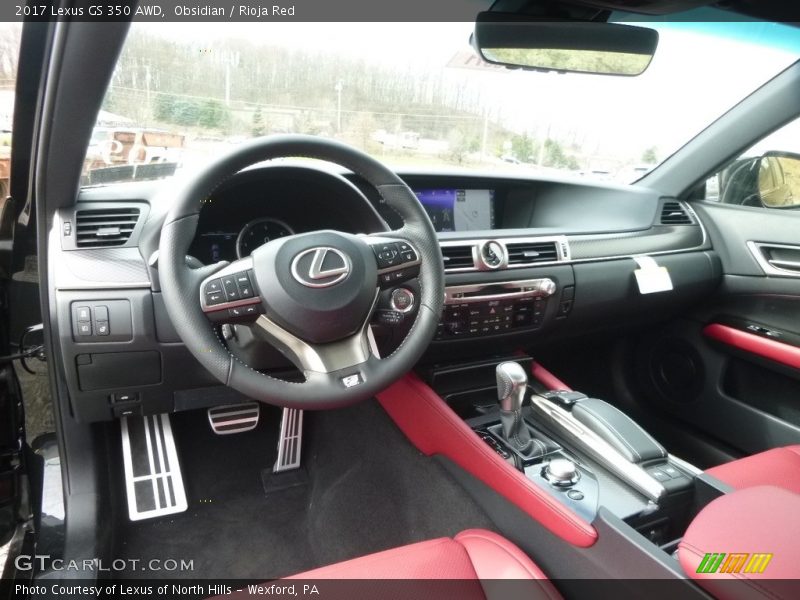 Obsidian / Rioja Red 2017 Lexus GS 350 AWD