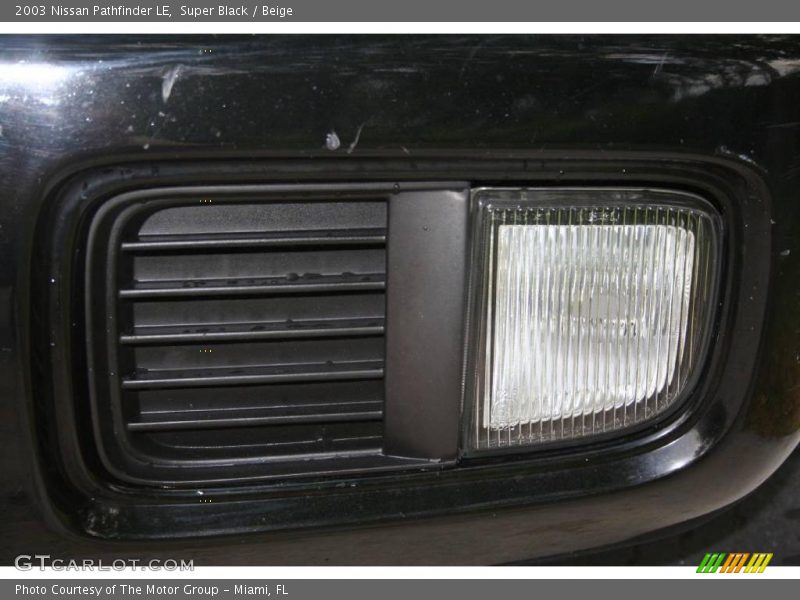 Super Black / Beige 2003 Nissan Pathfinder LE
