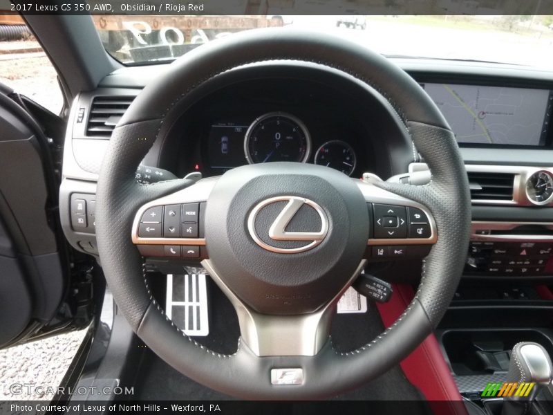 Obsidian / Rioja Red 2017 Lexus GS 350 AWD