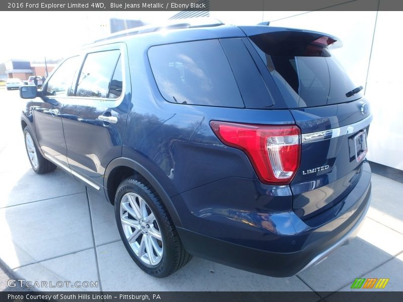 Blue Jeans Metallic / Ebony Black 2016 Ford Explorer Limited 4WD