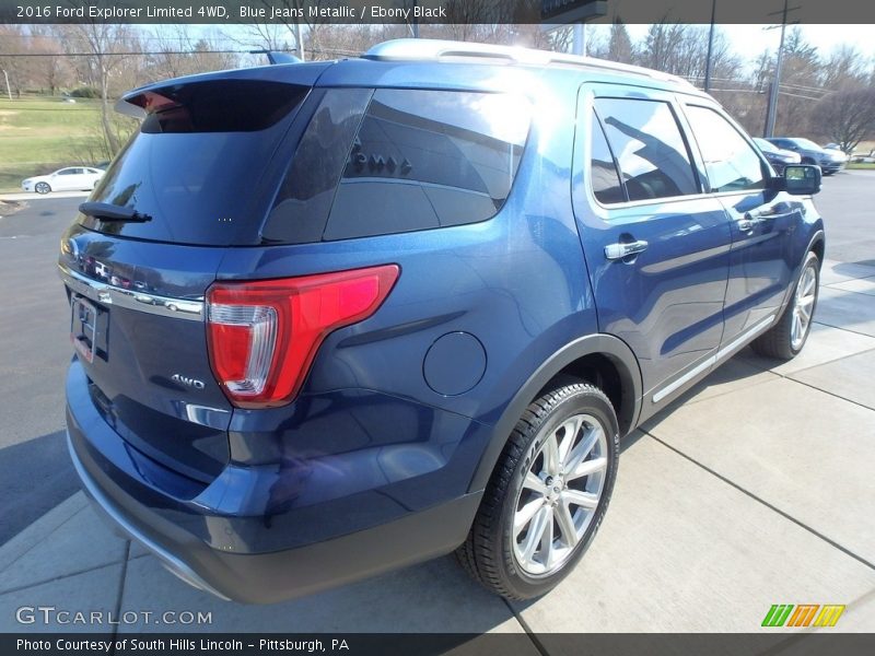 Blue Jeans Metallic / Ebony Black 2016 Ford Explorer Limited 4WD