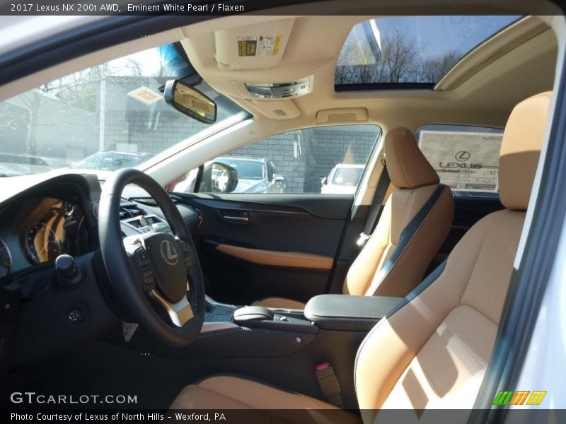 Eminent White Pearl / Flaxen 2017 Lexus NX 200t AWD