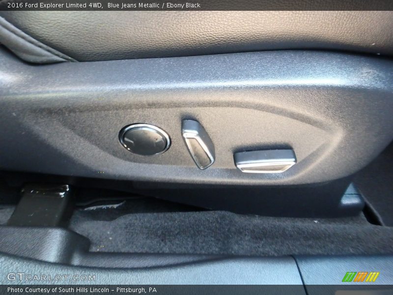 Blue Jeans Metallic / Ebony Black 2016 Ford Explorer Limited 4WD