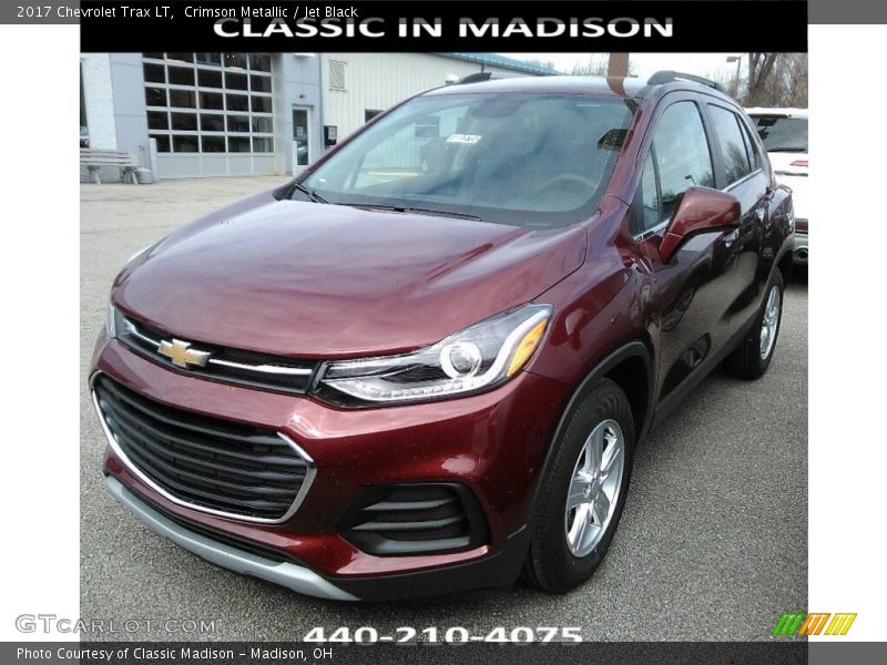 Crimson Metallic / Jet Black 2017 Chevrolet Trax LT