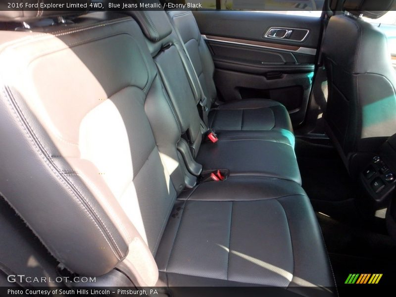 Blue Jeans Metallic / Ebony Black 2016 Ford Explorer Limited 4WD