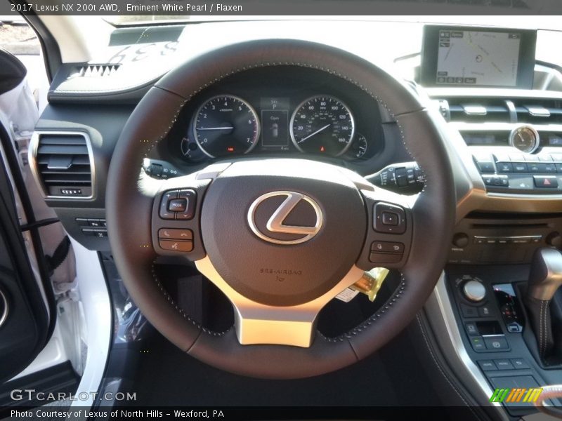 Eminent White Pearl / Flaxen 2017 Lexus NX 200t AWD