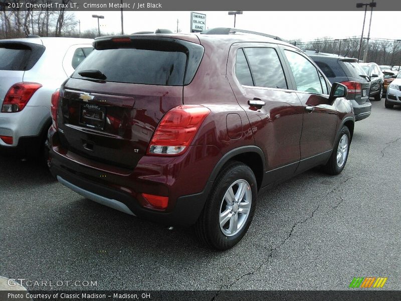 Crimson Metallic / Jet Black 2017 Chevrolet Trax LT