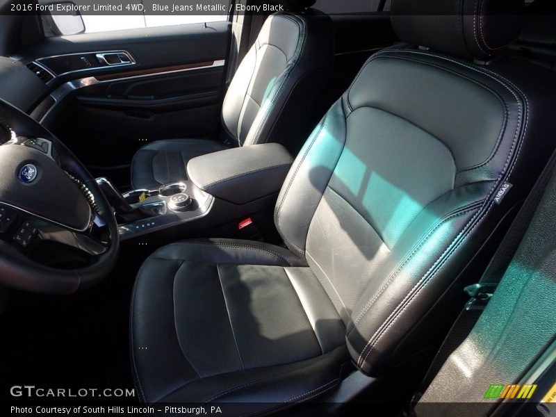 Blue Jeans Metallic / Ebony Black 2016 Ford Explorer Limited 4WD