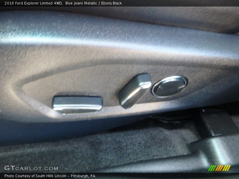 Blue Jeans Metallic / Ebony Black 2016 Ford Explorer Limited 4WD