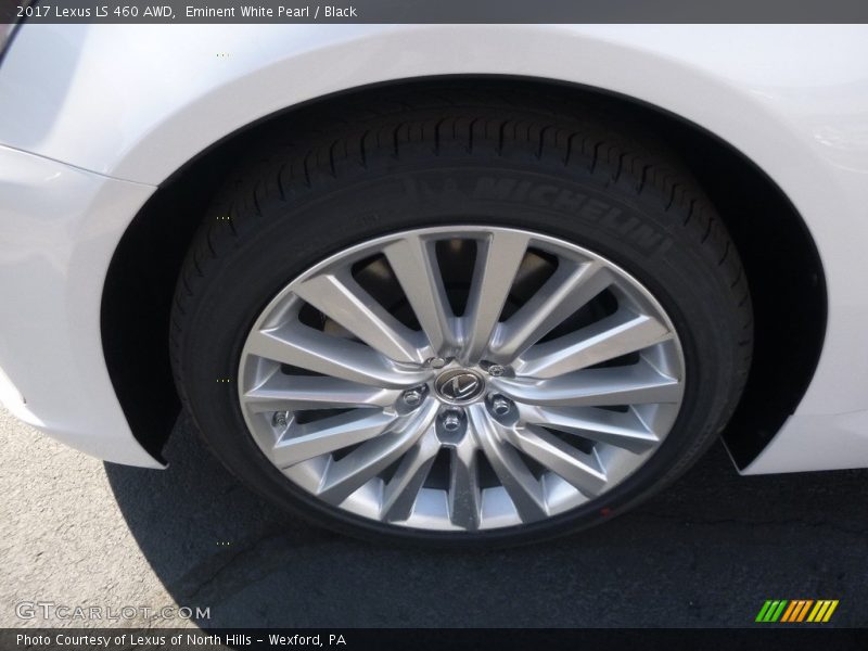 Eminent White Pearl / Black 2017 Lexus LS 460 AWD