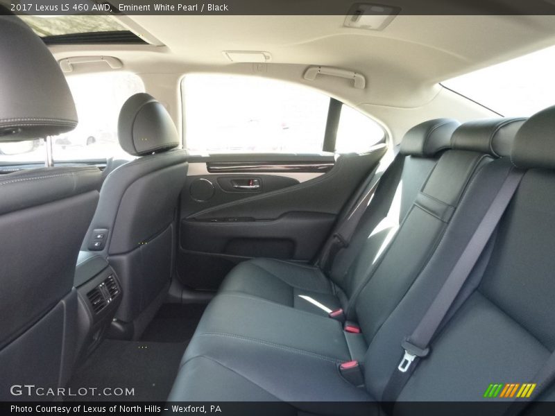 Eminent White Pearl / Black 2017 Lexus LS 460 AWD