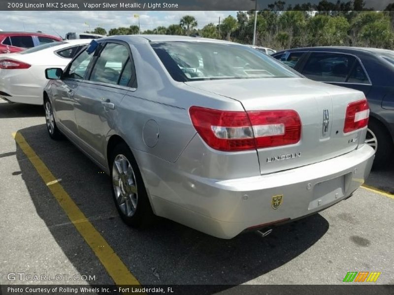Vapor Silver Metallic / Light Stone 2009 Lincoln MKZ Sedan