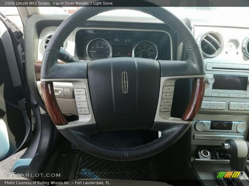 Vapor Silver Metallic / Light Stone 2009 Lincoln MKZ Sedan