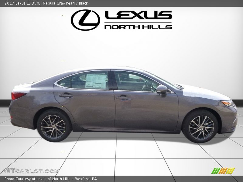 Nebula Gray Pearl / Black 2017 Lexus ES 350