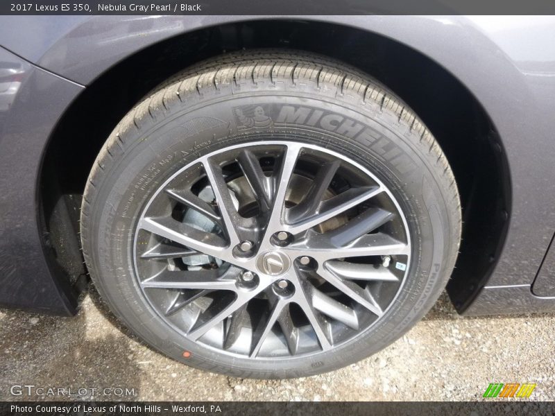 Nebula Gray Pearl / Black 2017 Lexus ES 350