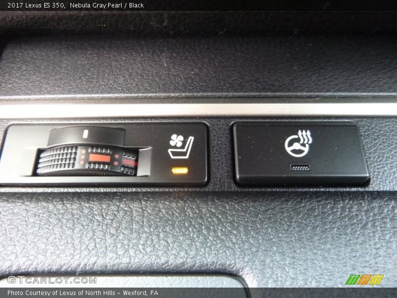 Nebula Gray Pearl / Black 2017 Lexus ES 350
