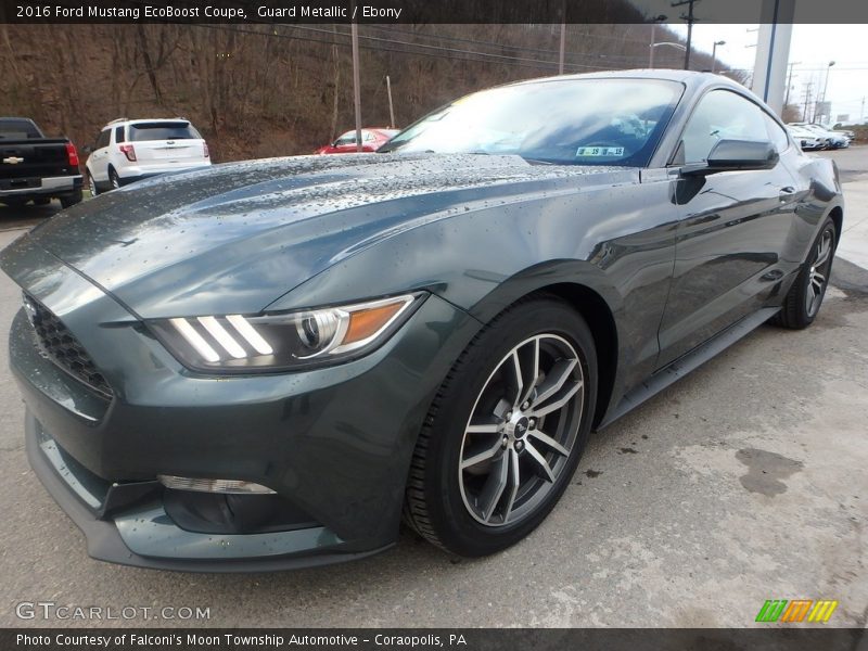 Guard Metallic / Ebony 2016 Ford Mustang EcoBoost Coupe