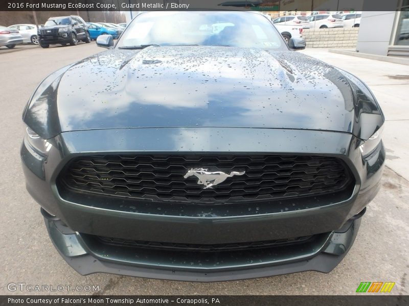 Guard Metallic / Ebony 2016 Ford Mustang EcoBoost Coupe