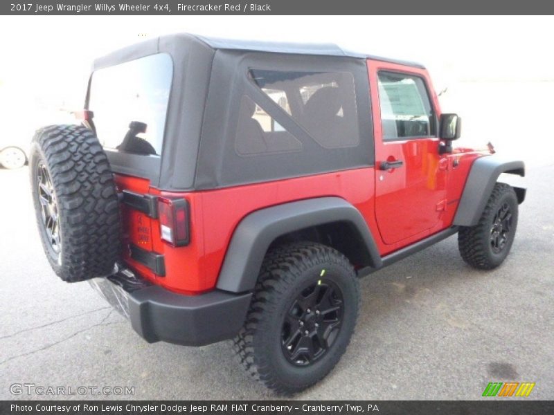Firecracker Red / Black 2017 Jeep Wrangler Willys Wheeler 4x4